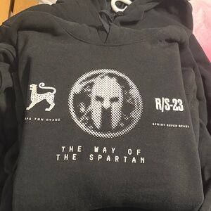 Black Spartan Hoodie